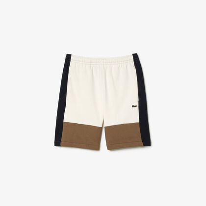 Regular Fit Brushed Fleece Colourblock Jogger Shorts