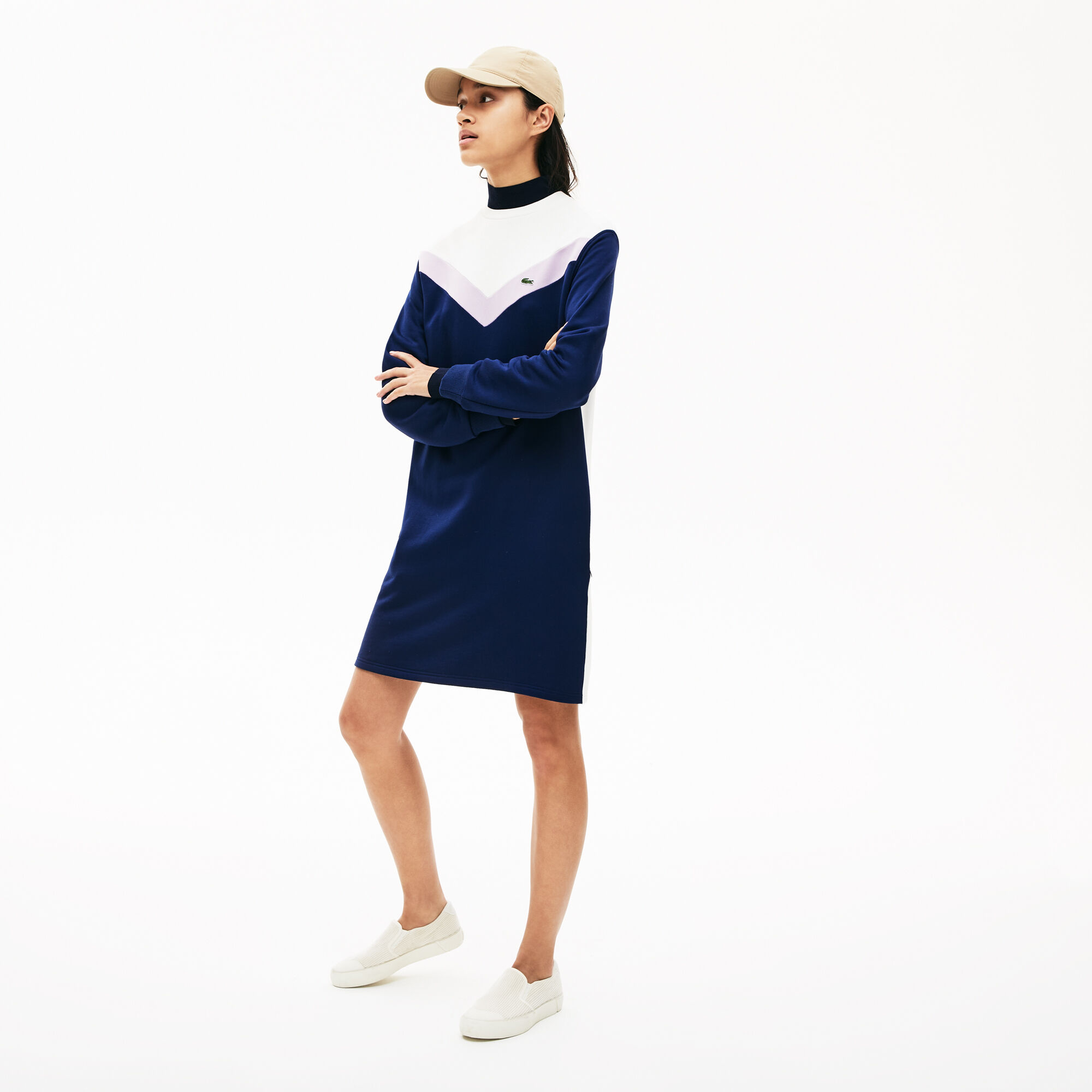 lacoste sweatshirt dress