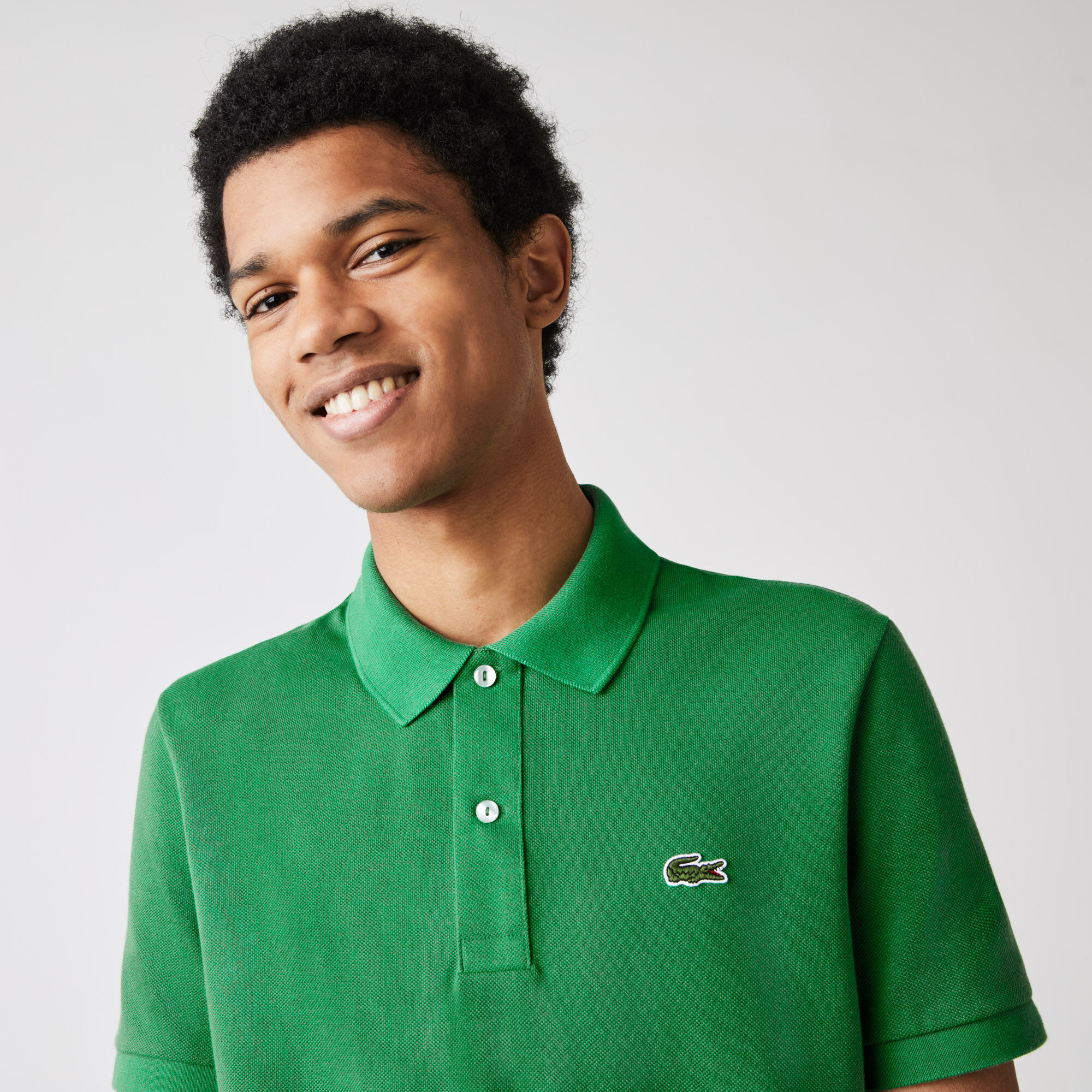 mens green lacoste t shirt