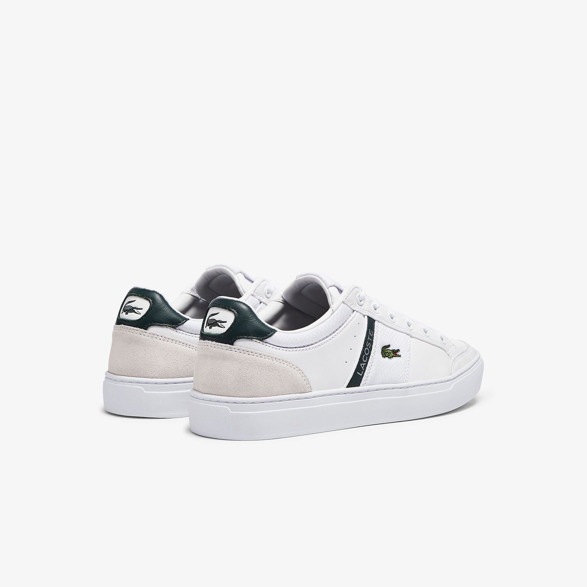 lacoste men's courtline leather sneakers