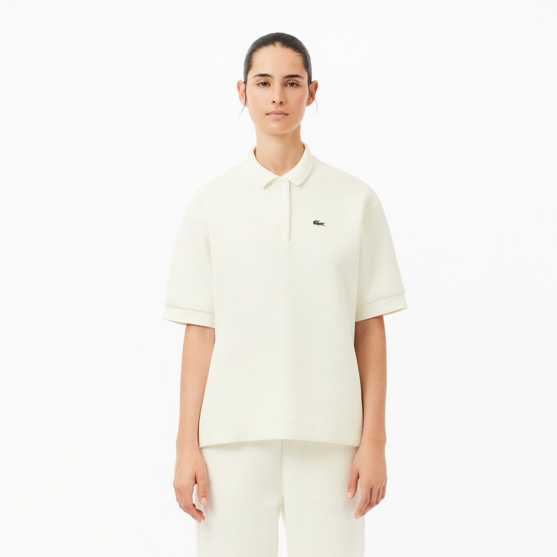 Double Sided Cotton Pique Oversized Polo Shirt - PF1660-00-70V