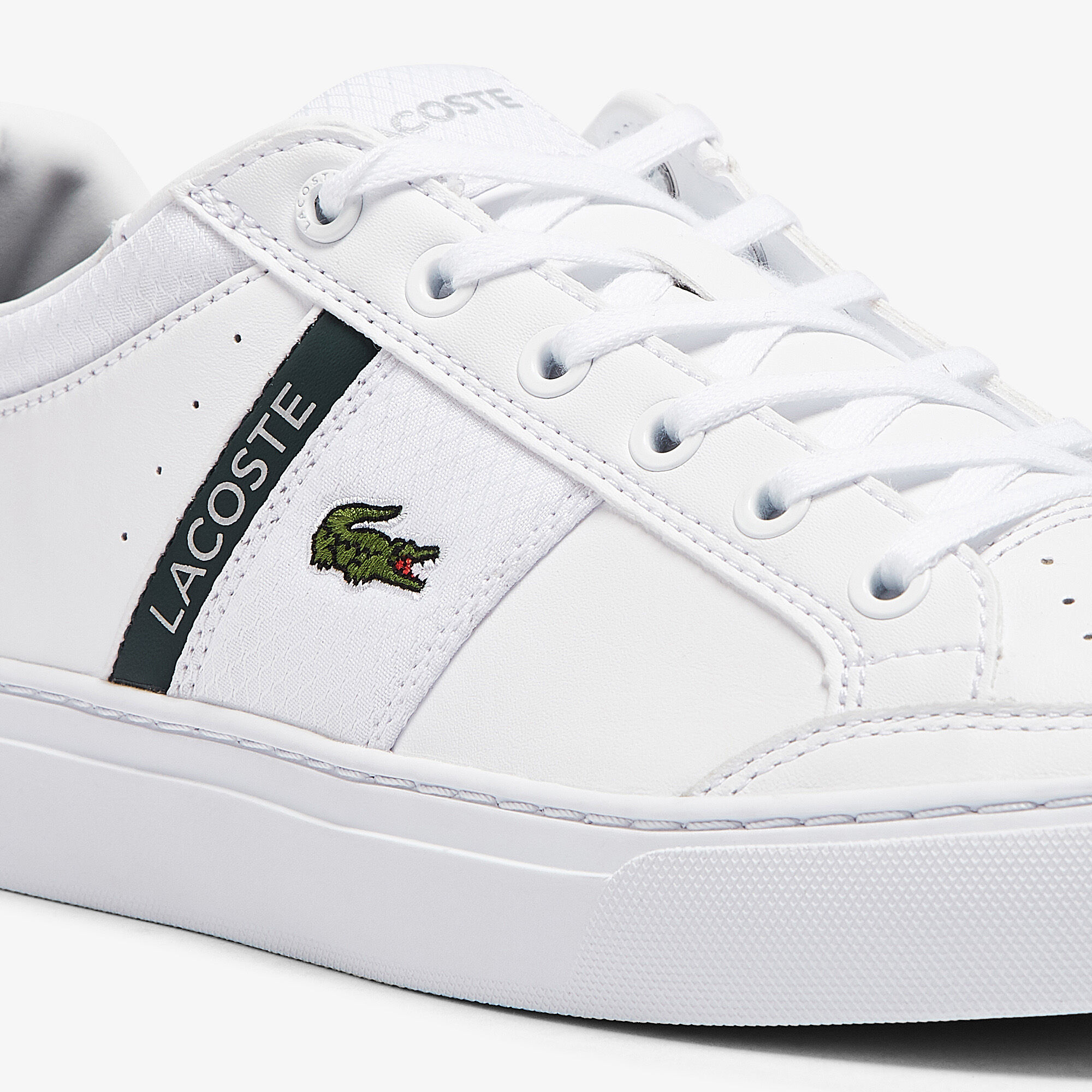 lacoste men's courtline leather sneakers