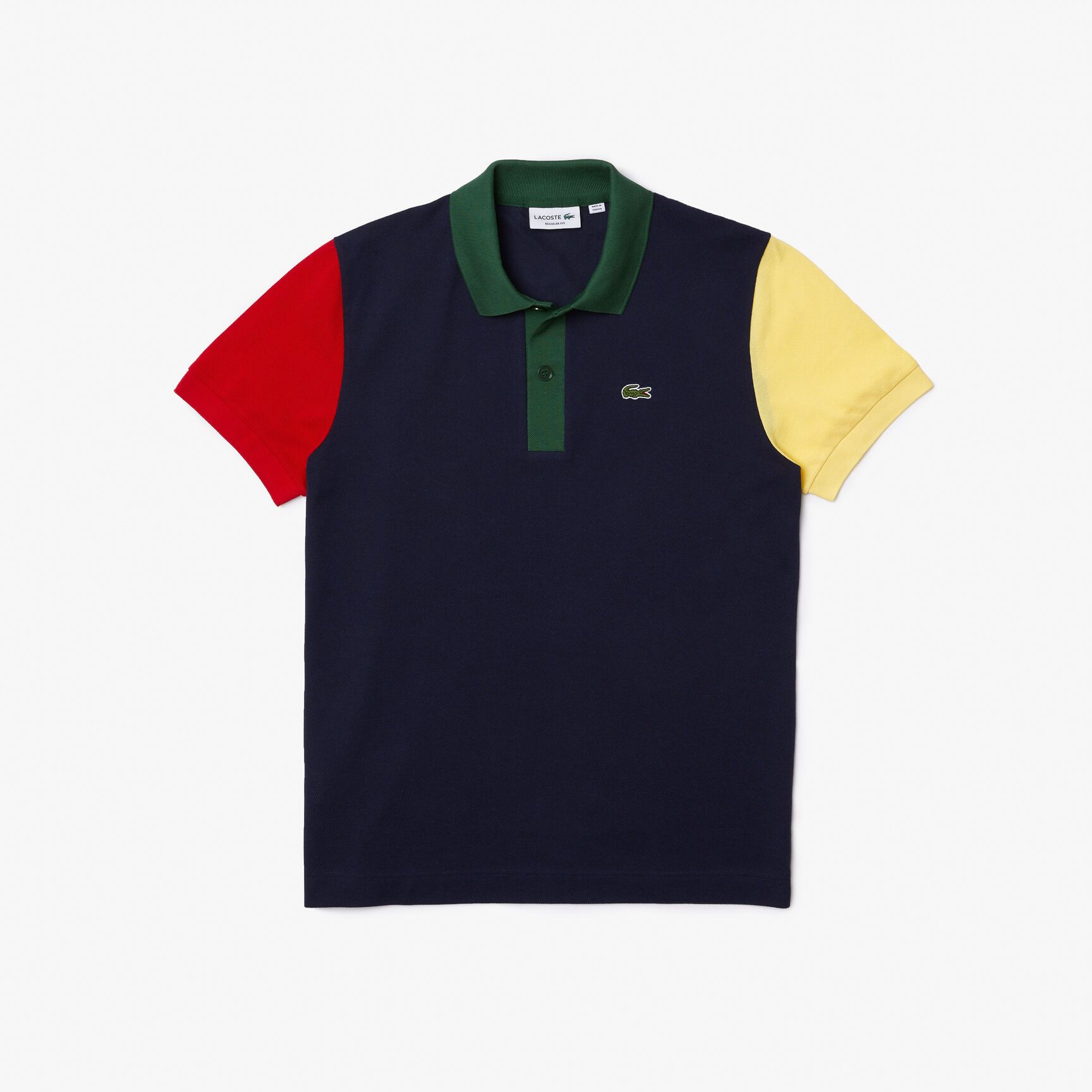 Buy Men's Lacoste Regular Fit Color-block Cotton Petit Piqué Polo Shirt ...