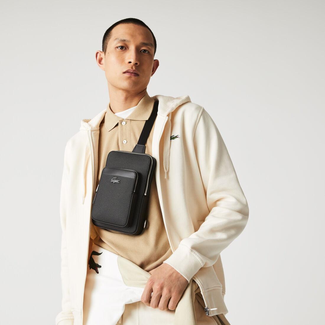Buy Men's Chantaco Piqué Leather Body Bag | Lacoste UAE