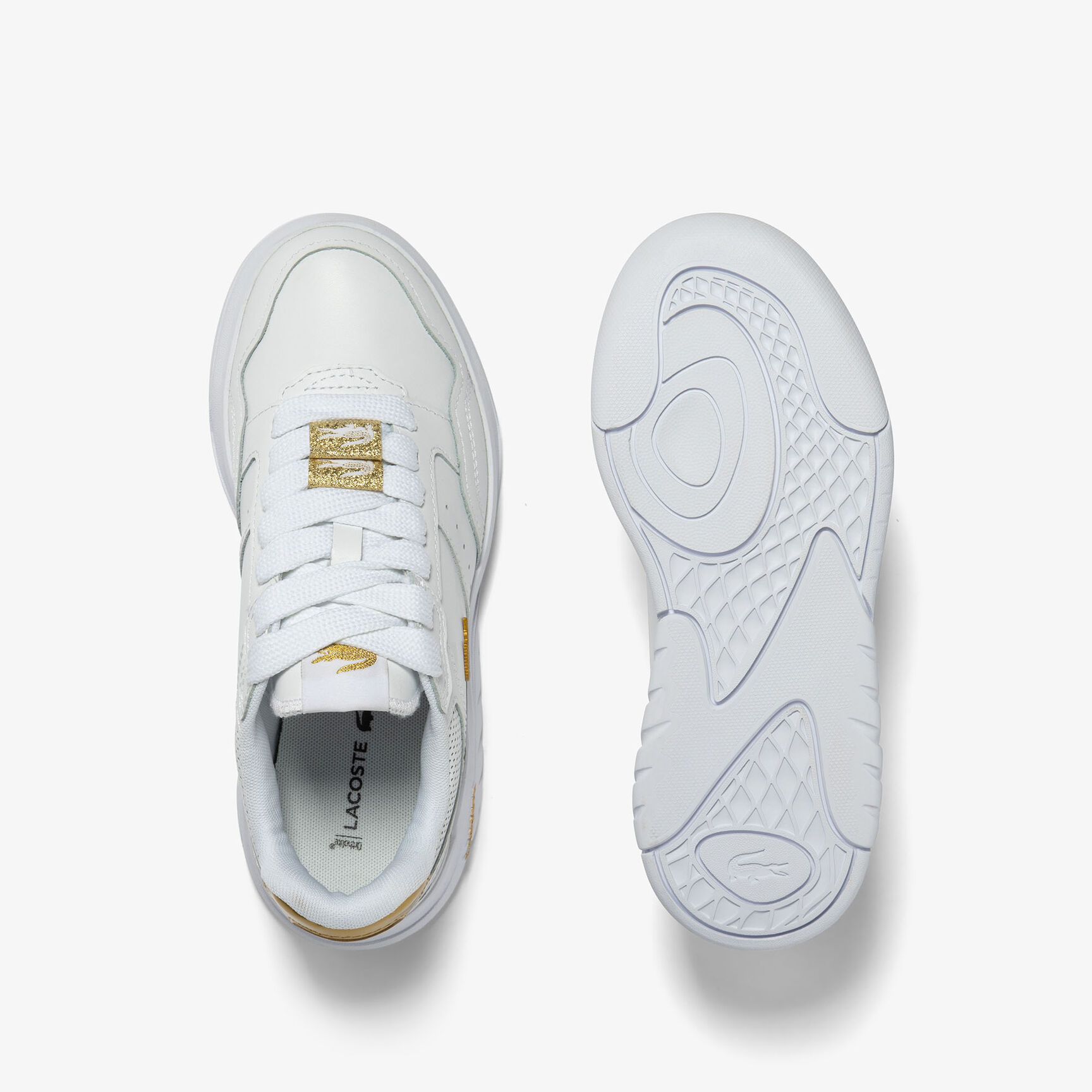 Buy Women's Lacoste Game Advance Luxe Leather Trainers | Lacoste UAE