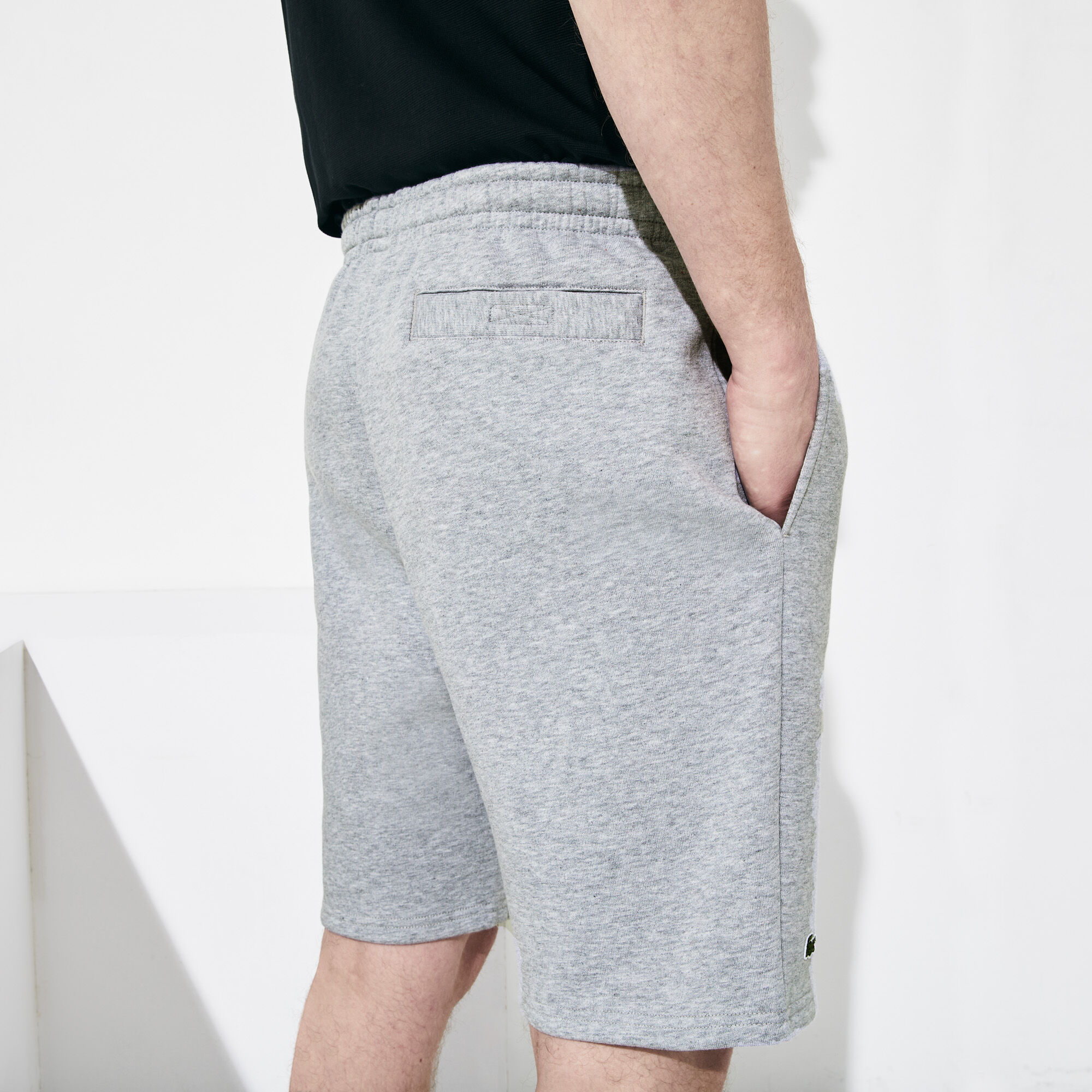 lacoste shorts grey