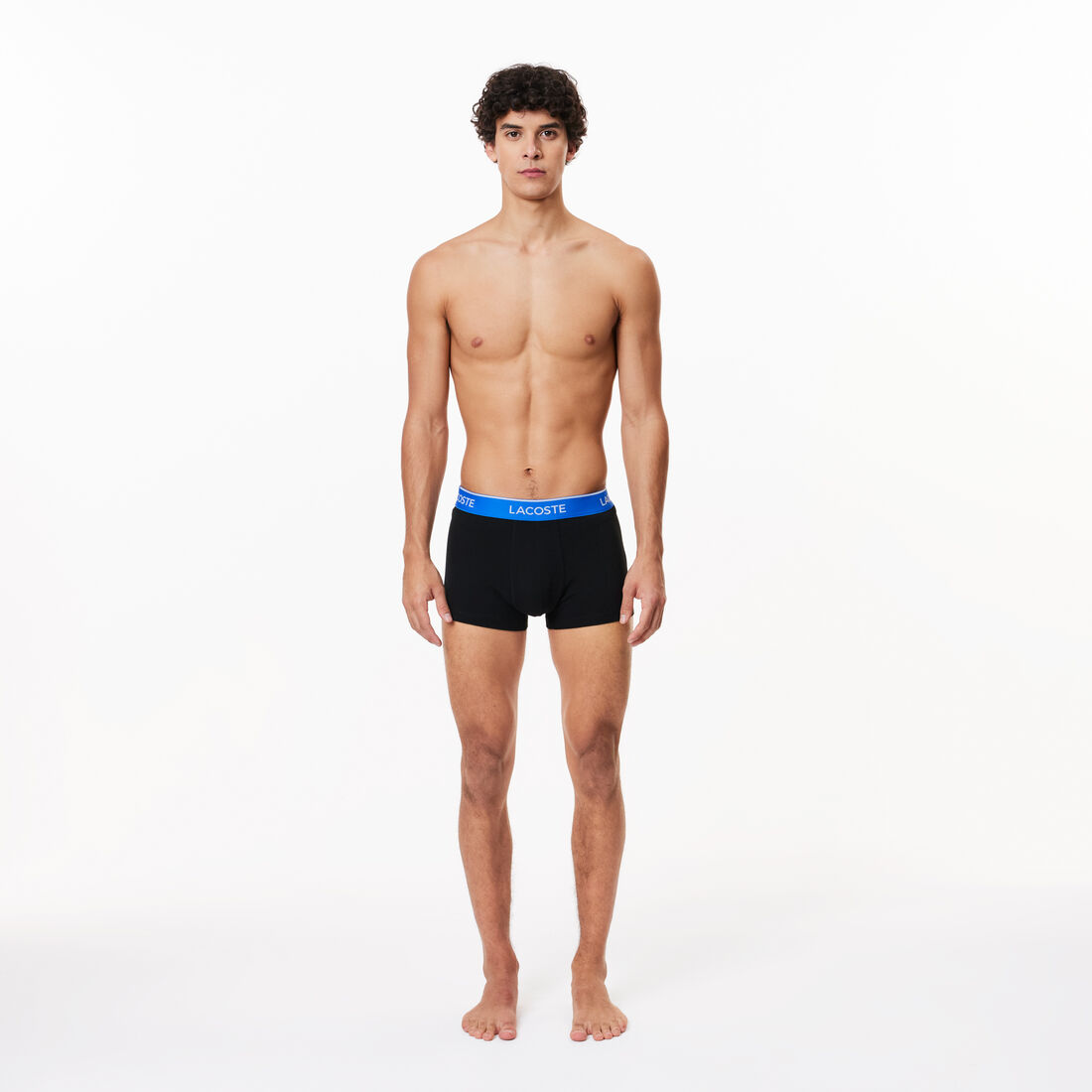 Pack Of 3 Navy Casual Trunks With Contrasting Waistband - 5H3401-00-B68