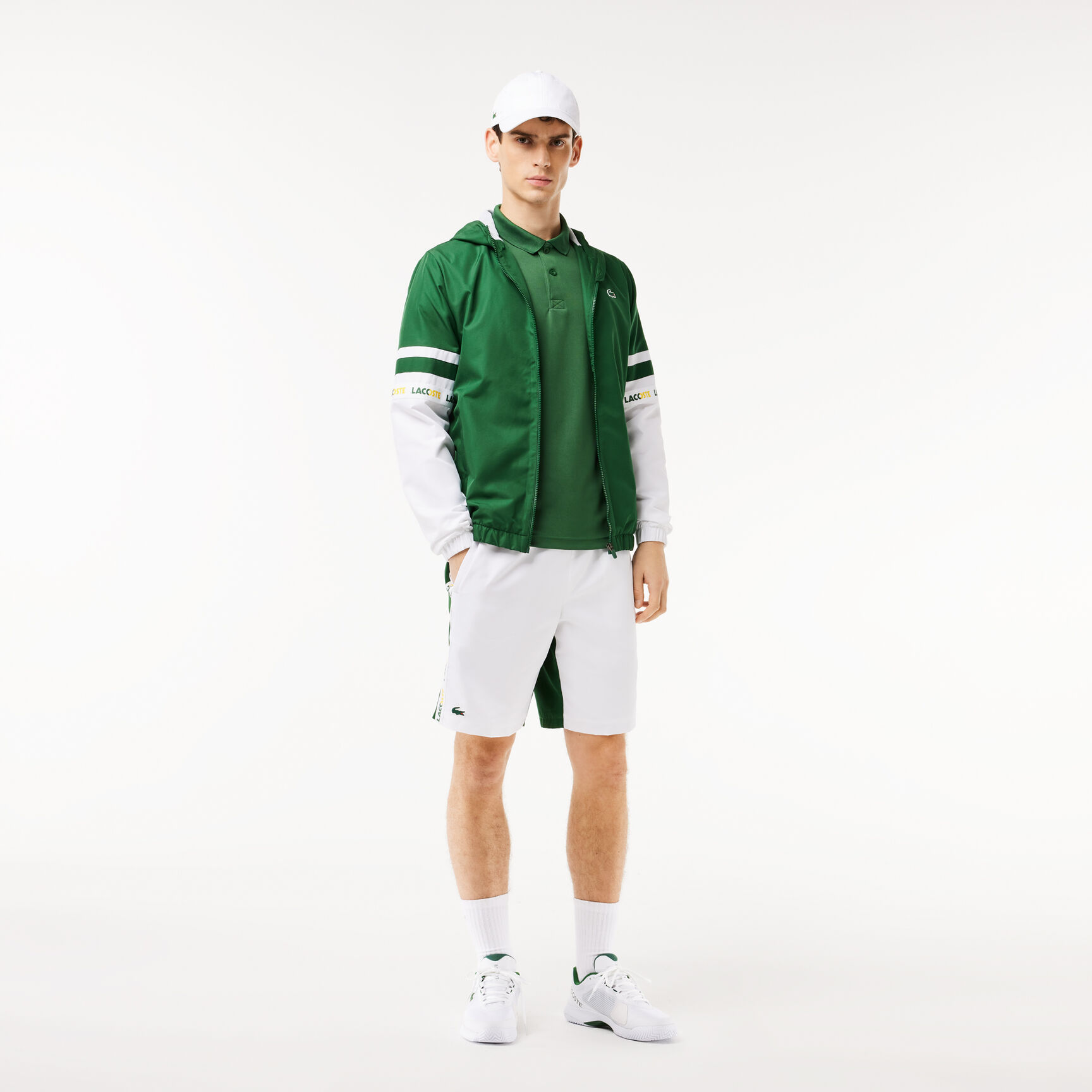 Buy Sportsuit Logo Stripe Tennis Shorts | Lacoste UAE