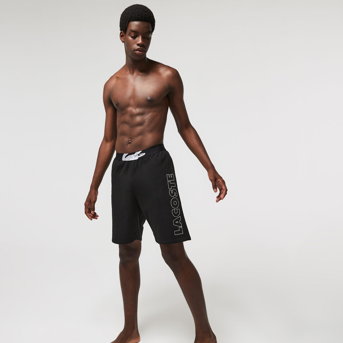 Buy Men's Branded Cotton Fleece Indoor Shorts | Lacoste UAE