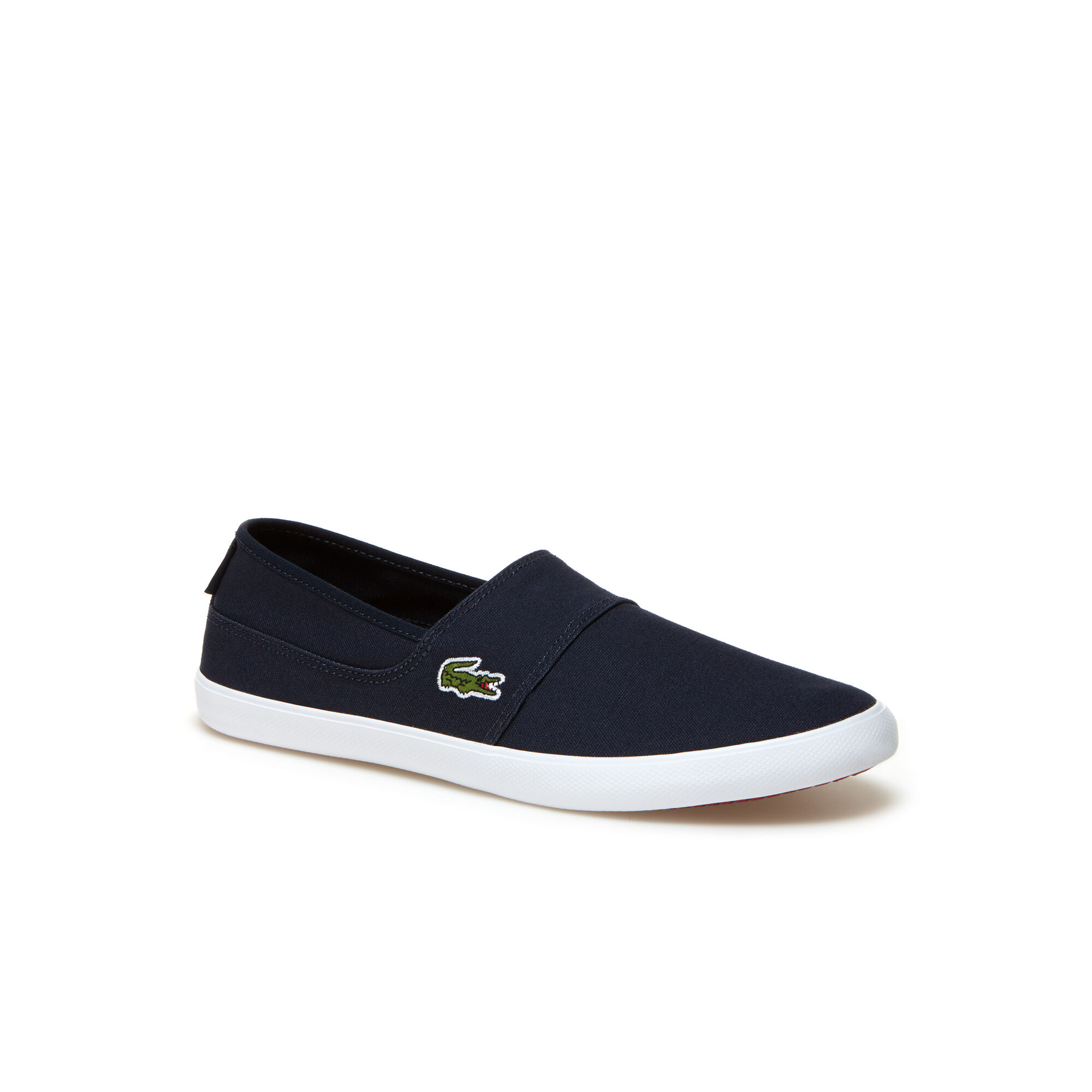 Lacoste canvas slip cheap on shoes