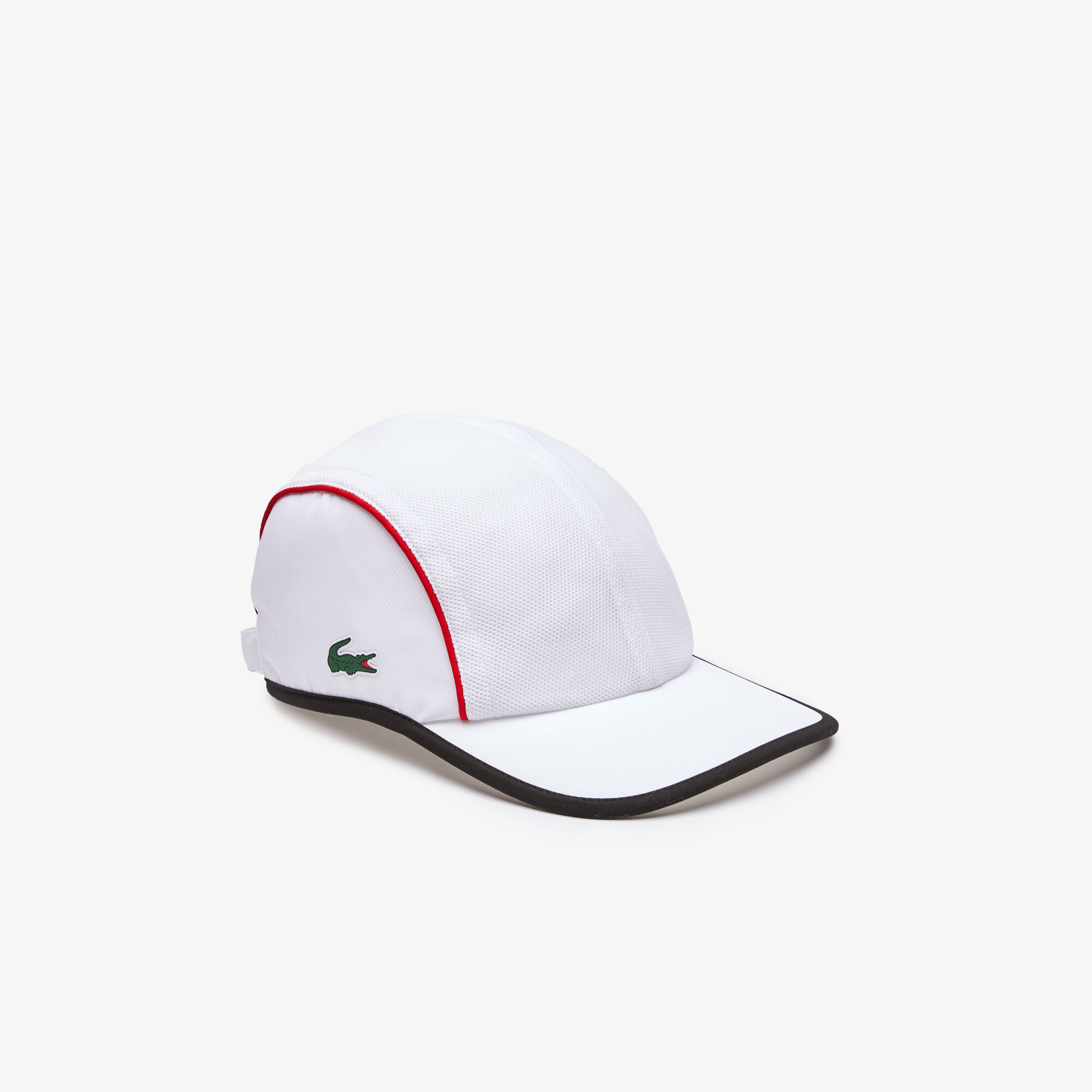 white lacoste hat