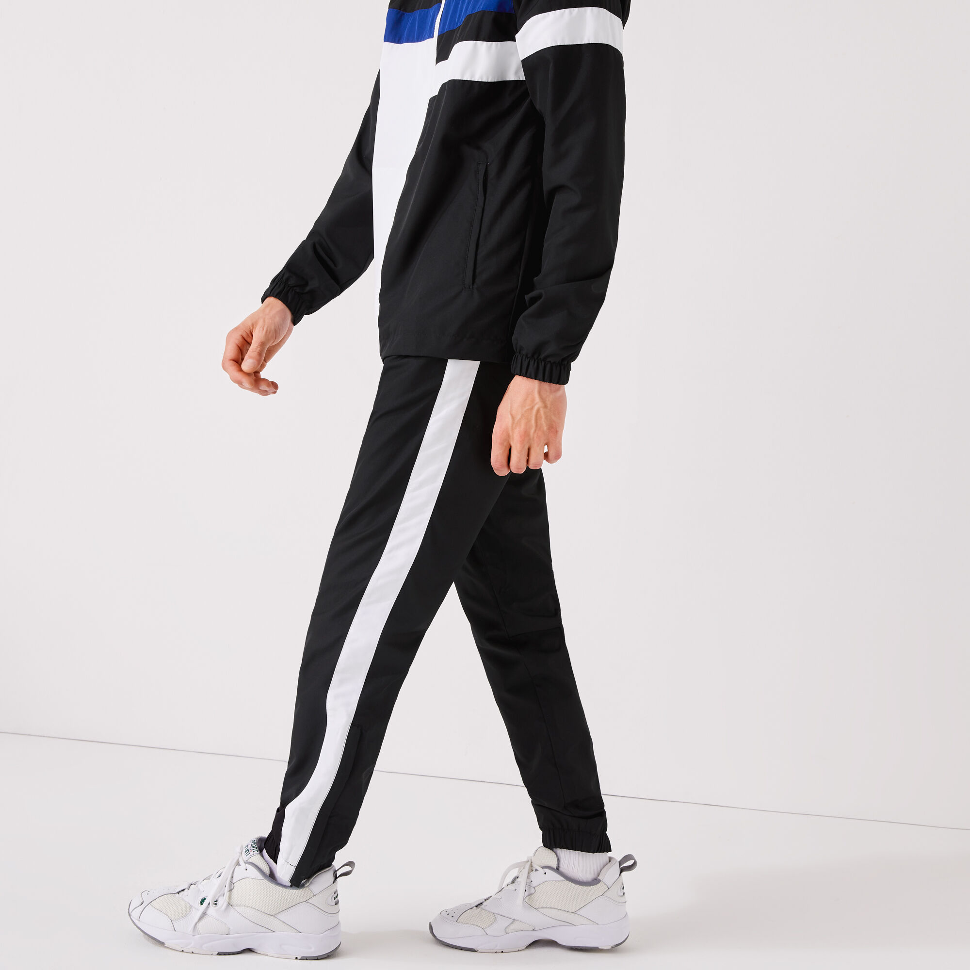 men's lacoste sport light colourblock tracksuit