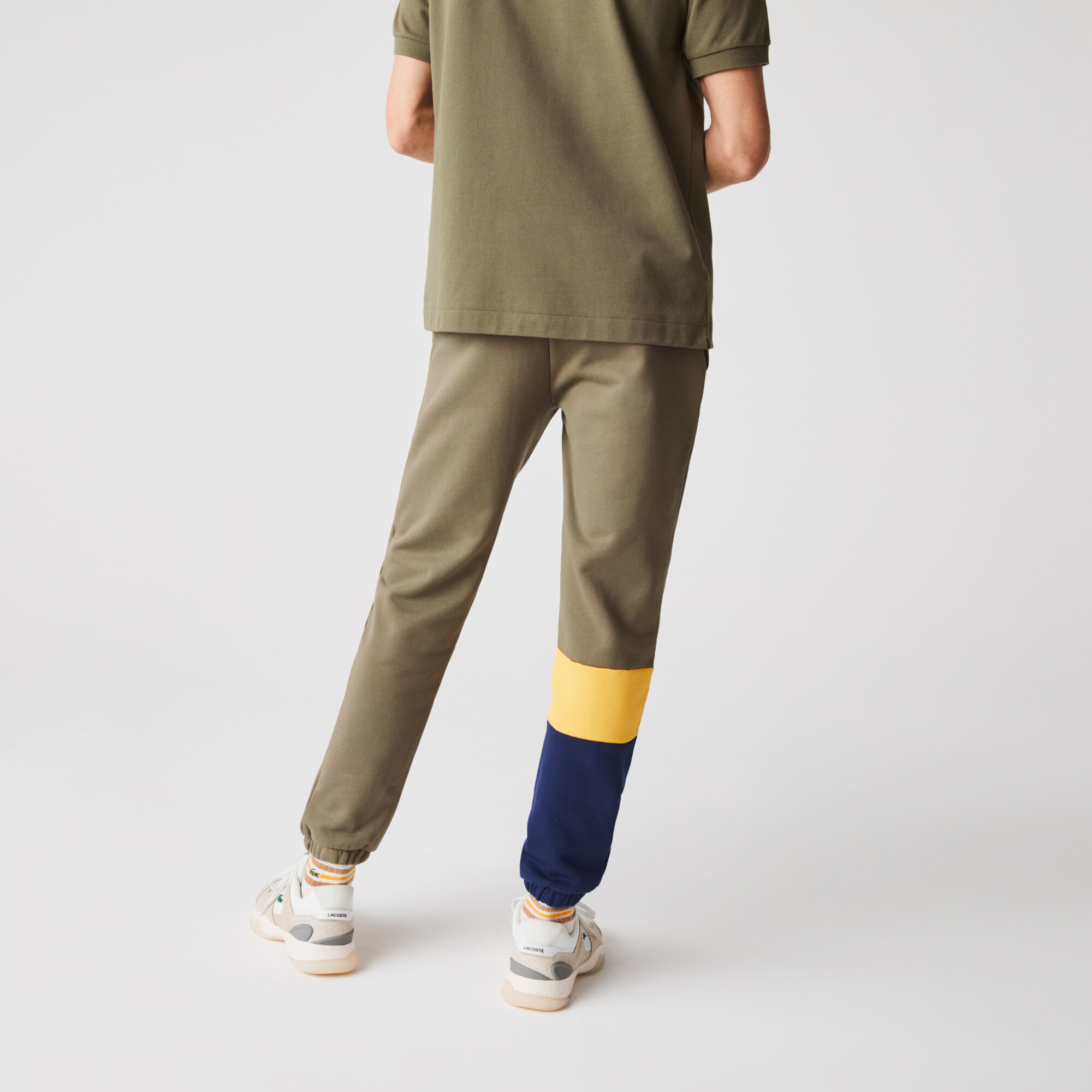 khaki lacoste tracksuit