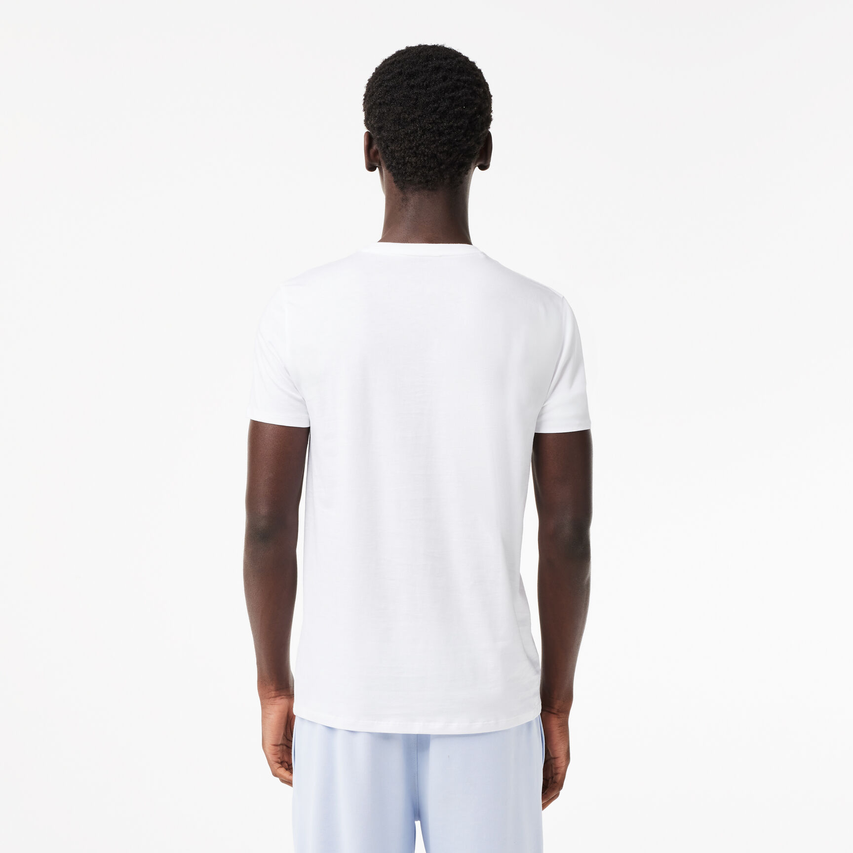Buy Men's V-neck Pima Cotton Jersey T-shirt | Lacoste UAE