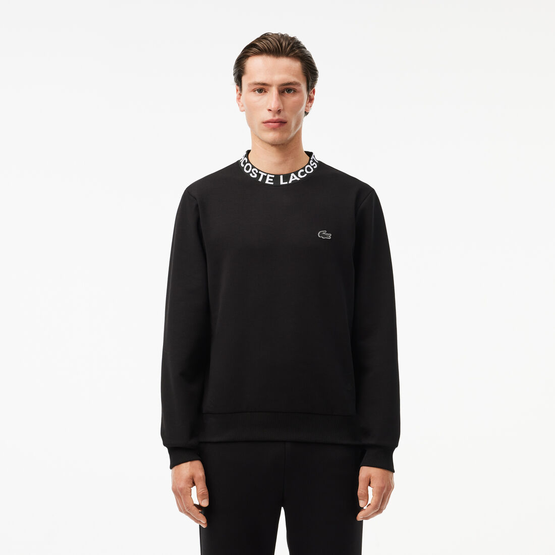 Logo Jacquard Collar Double Face Sweatshirt - SH7473-00-031