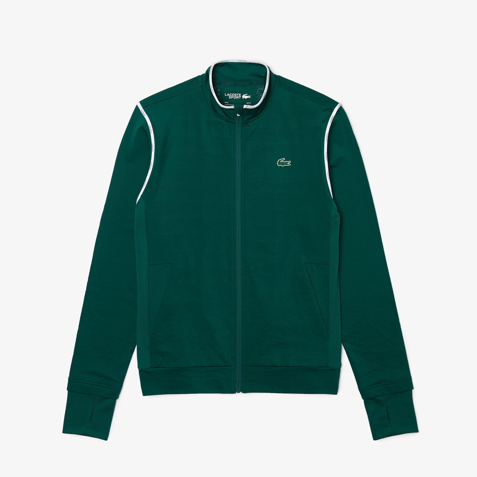 lacoste sport zip up sweatshirt