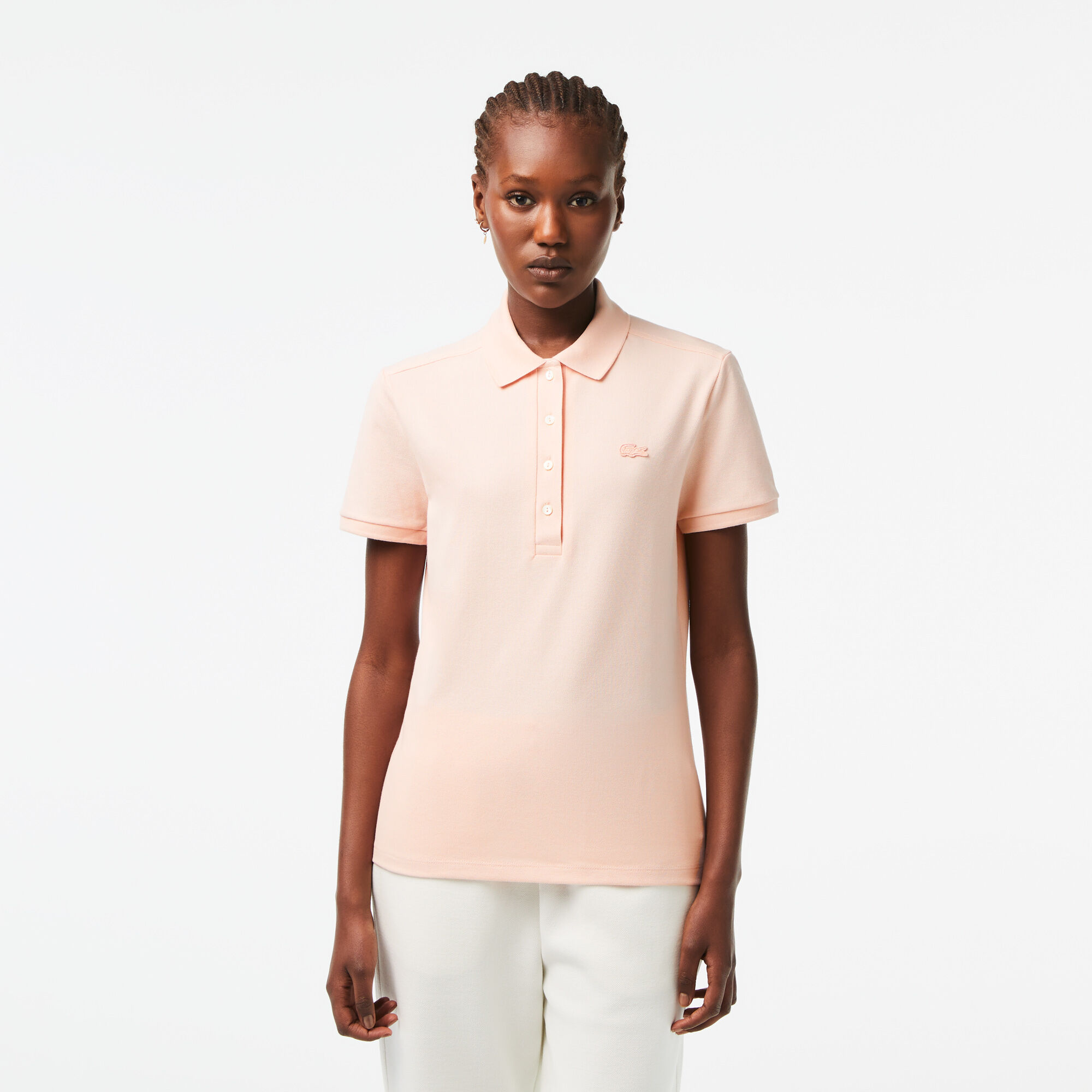 Polo lacoste discount rose pale femme