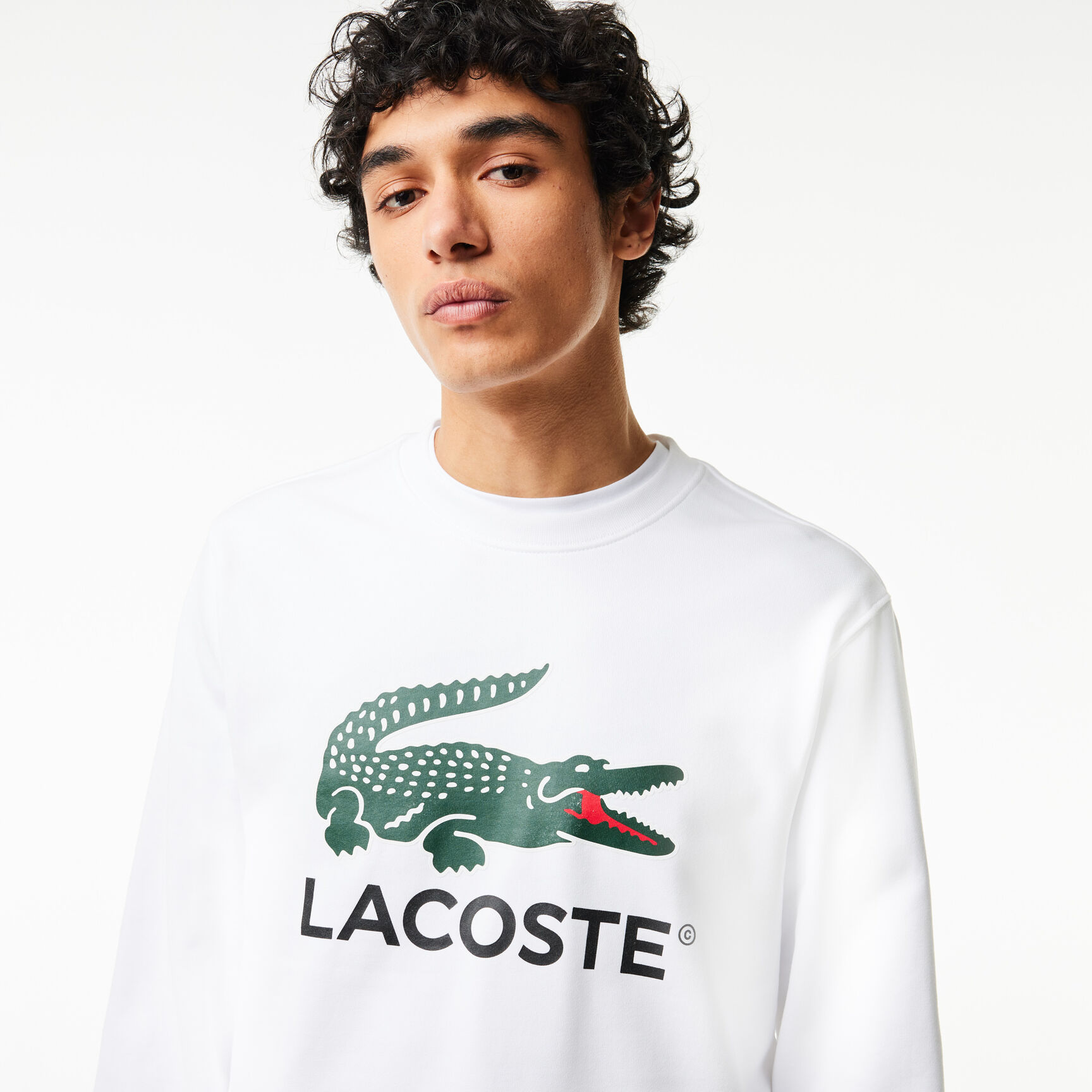 Buy Classic Fit Cotton Fleece Sweatshirt | Lacoste UAE