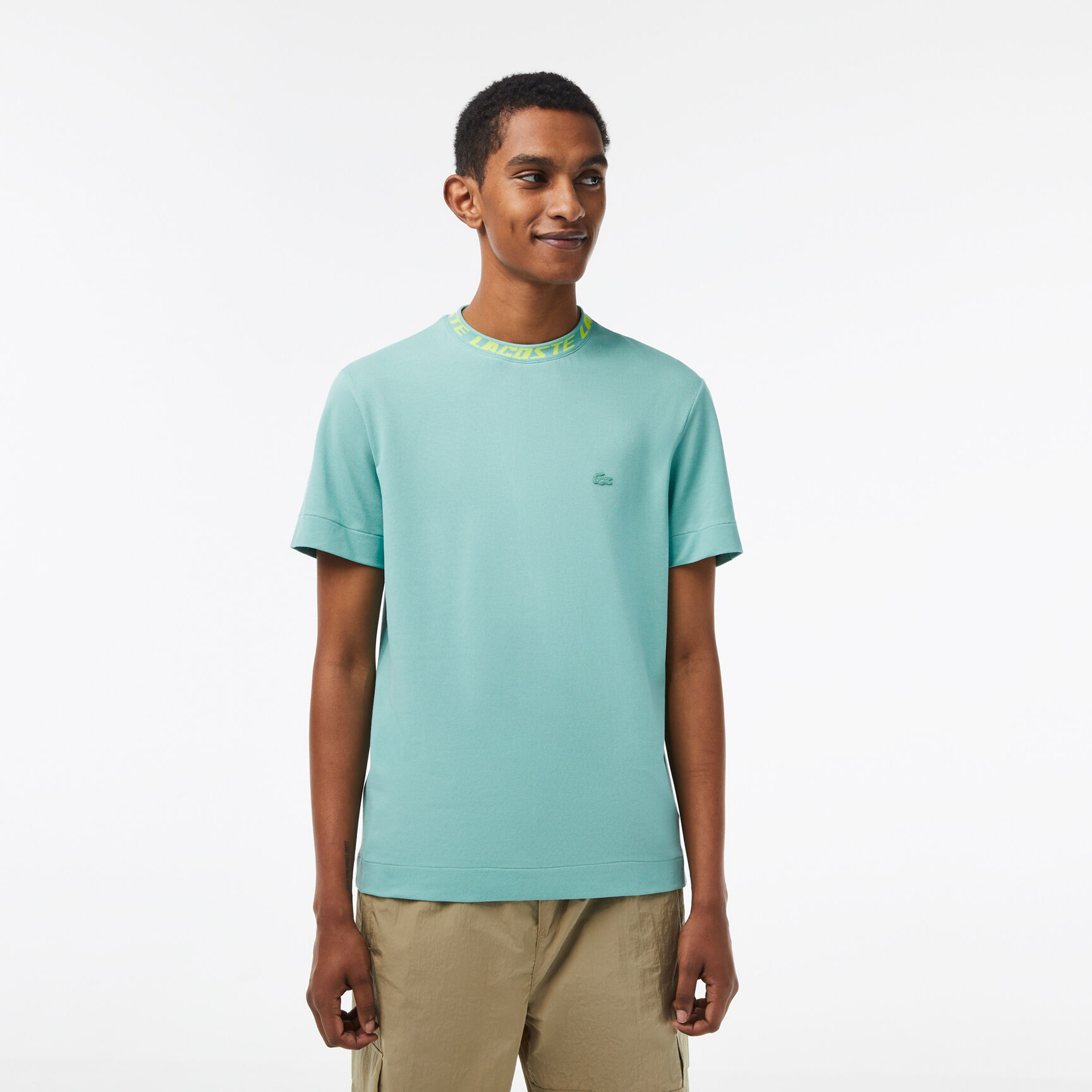 Buy Men's Lacoste Regular Fit Branded Collar T-shirt | Lacoste UAE