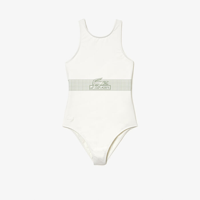 Women’s Lacoste Net Print Swimsuit