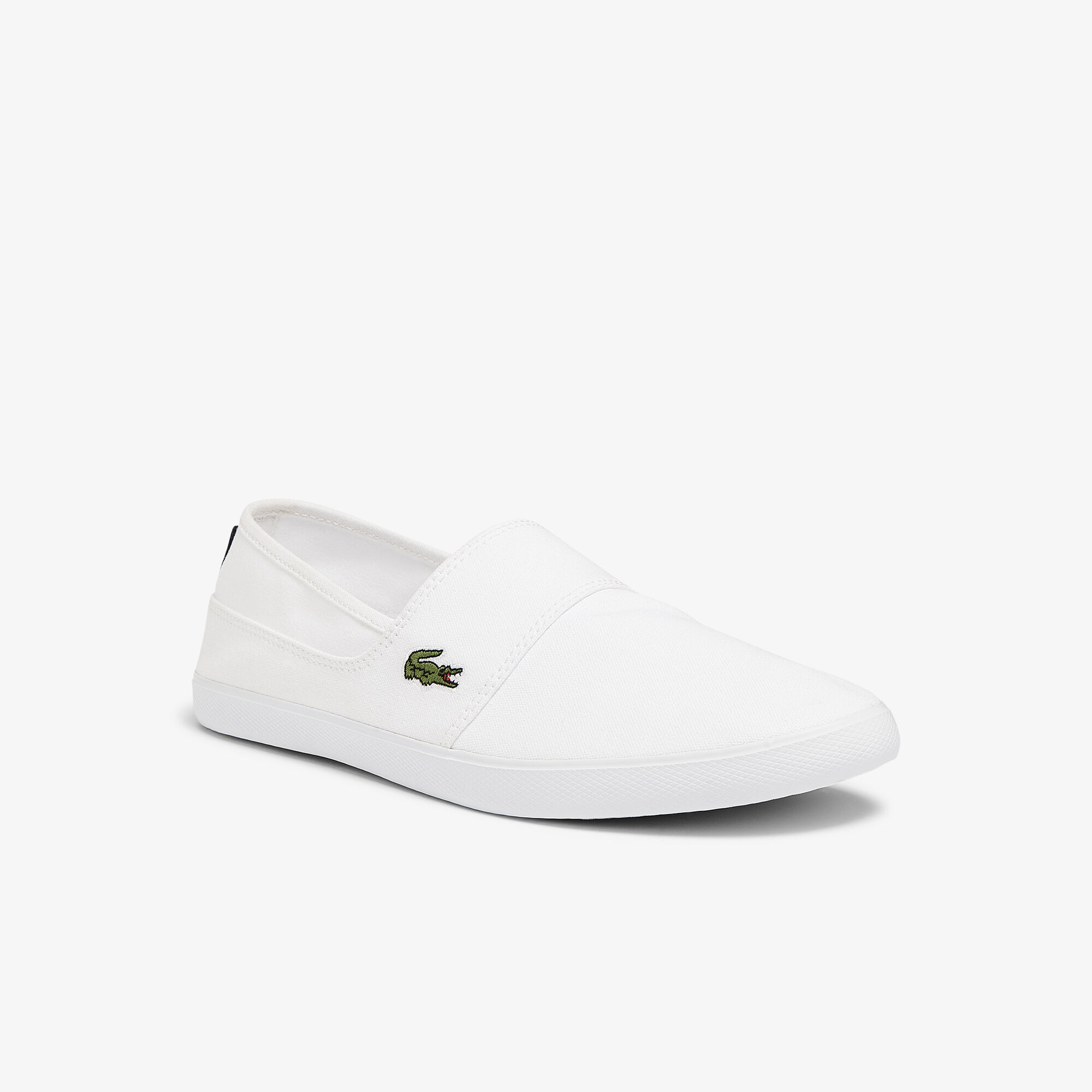 Lacoste canvas slip cheap on shoes