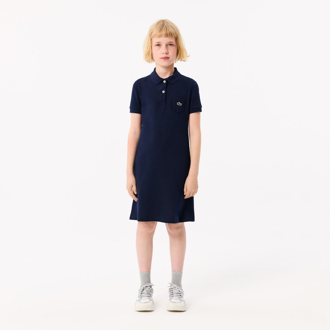 Girl's Polo-Style Cotton Dress - EJ2816-00-166