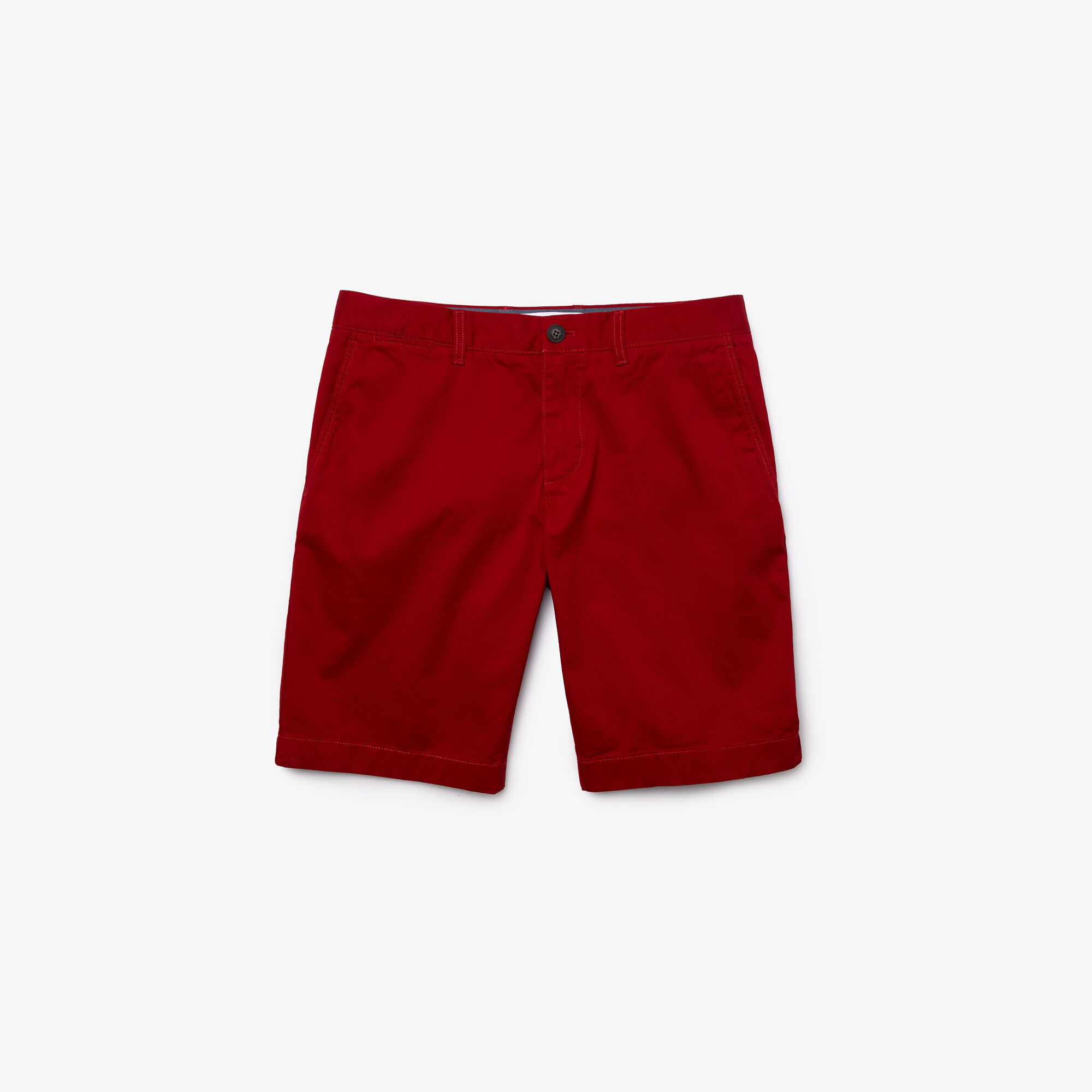 mens red lacoste shorts