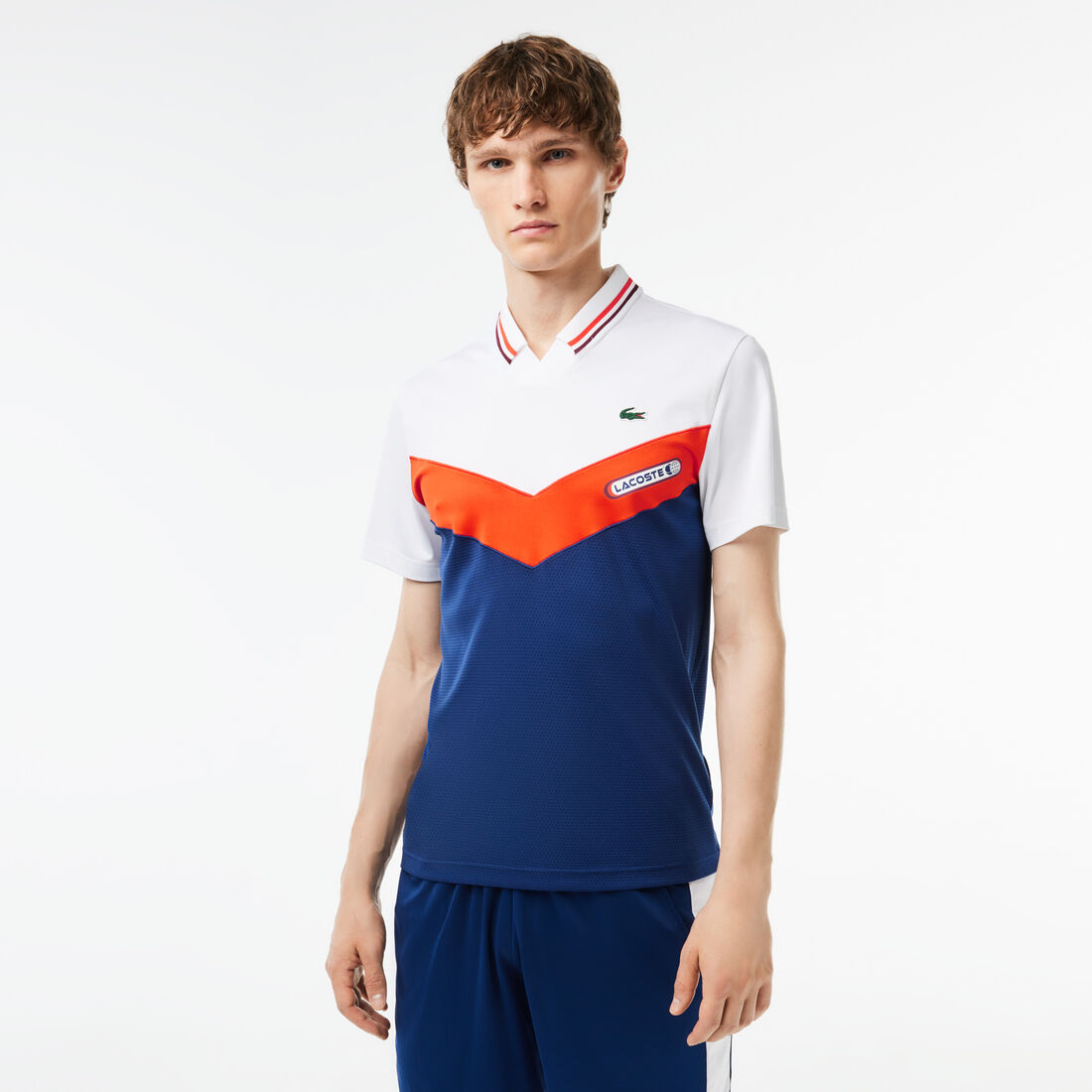 Slim Fit Lacoste Tennis x Daniil Medvedev Seamless Effect Polo Shirt - DH1099-00-LIH