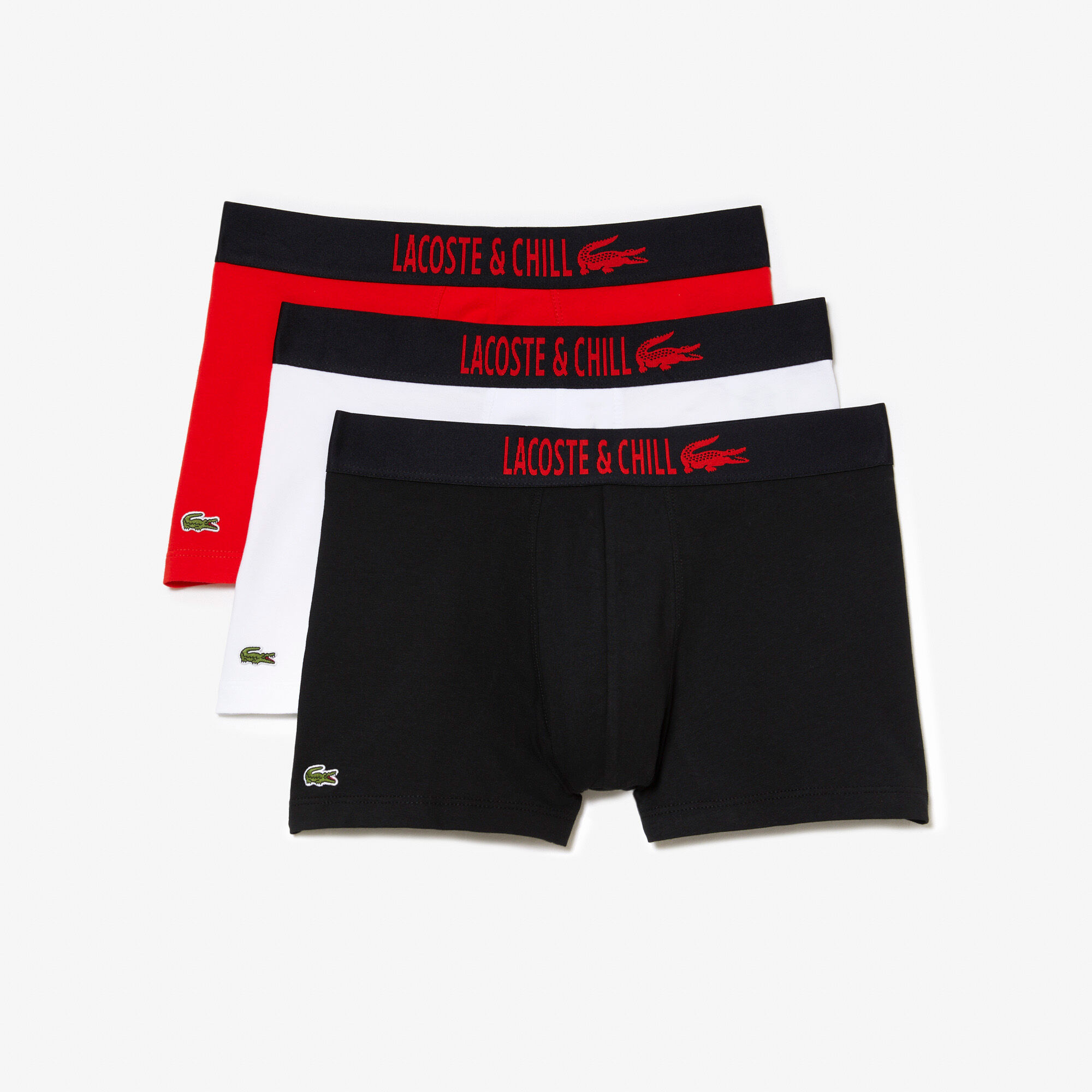 Men s 3 pack Lacoste X Netflix Jersey Boxers