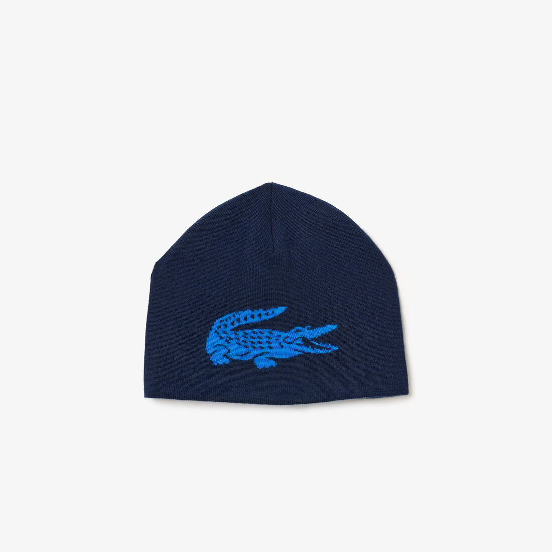 Unisex Lacoste Contrast Crocodile Reversible Beanie - RB0059-00-KDI