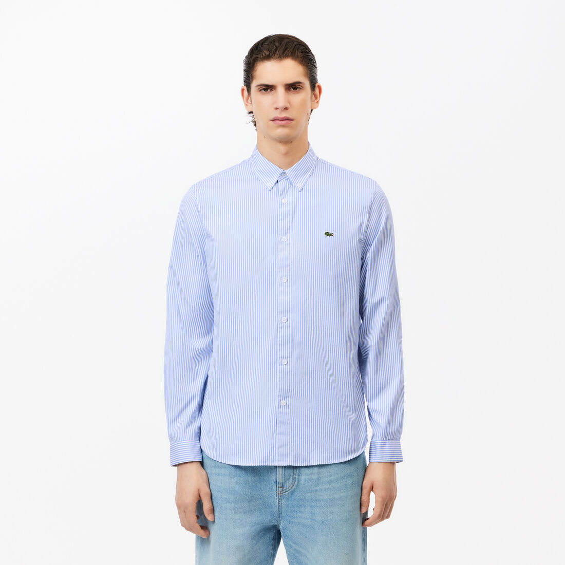 Men's Regular Fit Striped Cotton Shirt - CH2936-00-F6Z