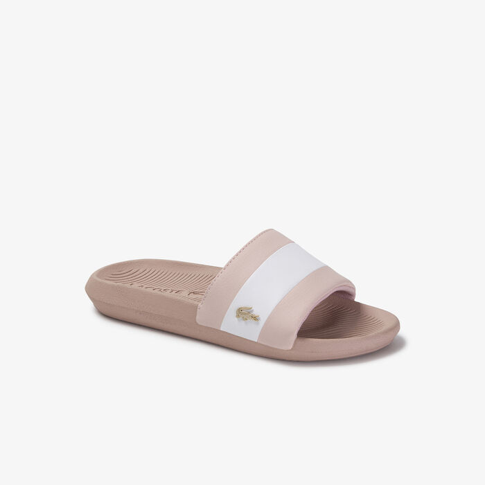 Women's Croco Metallic PU Slides