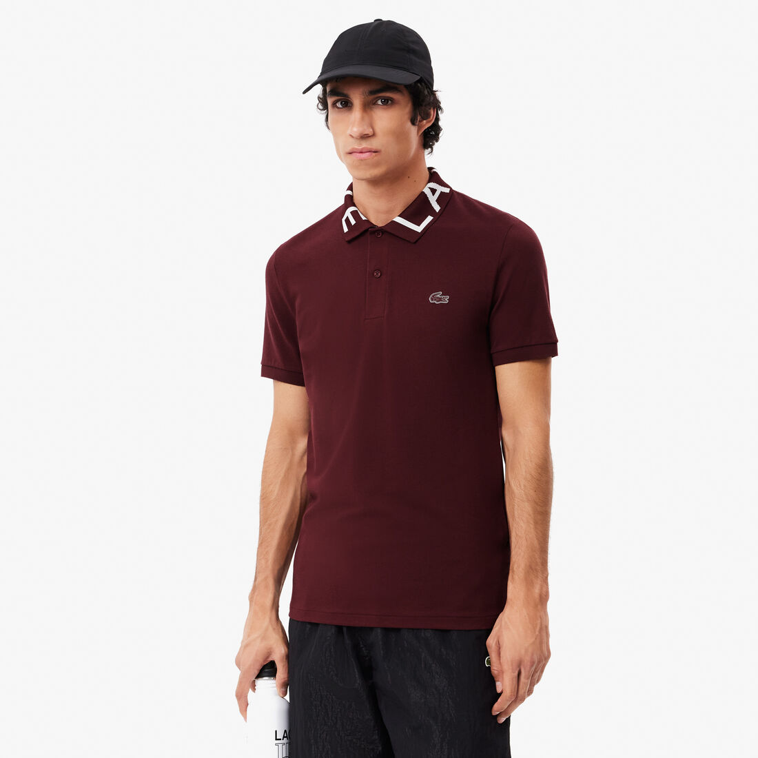 Lacoste Movement Jacquard Collar Polo - PH7495-00-BZD