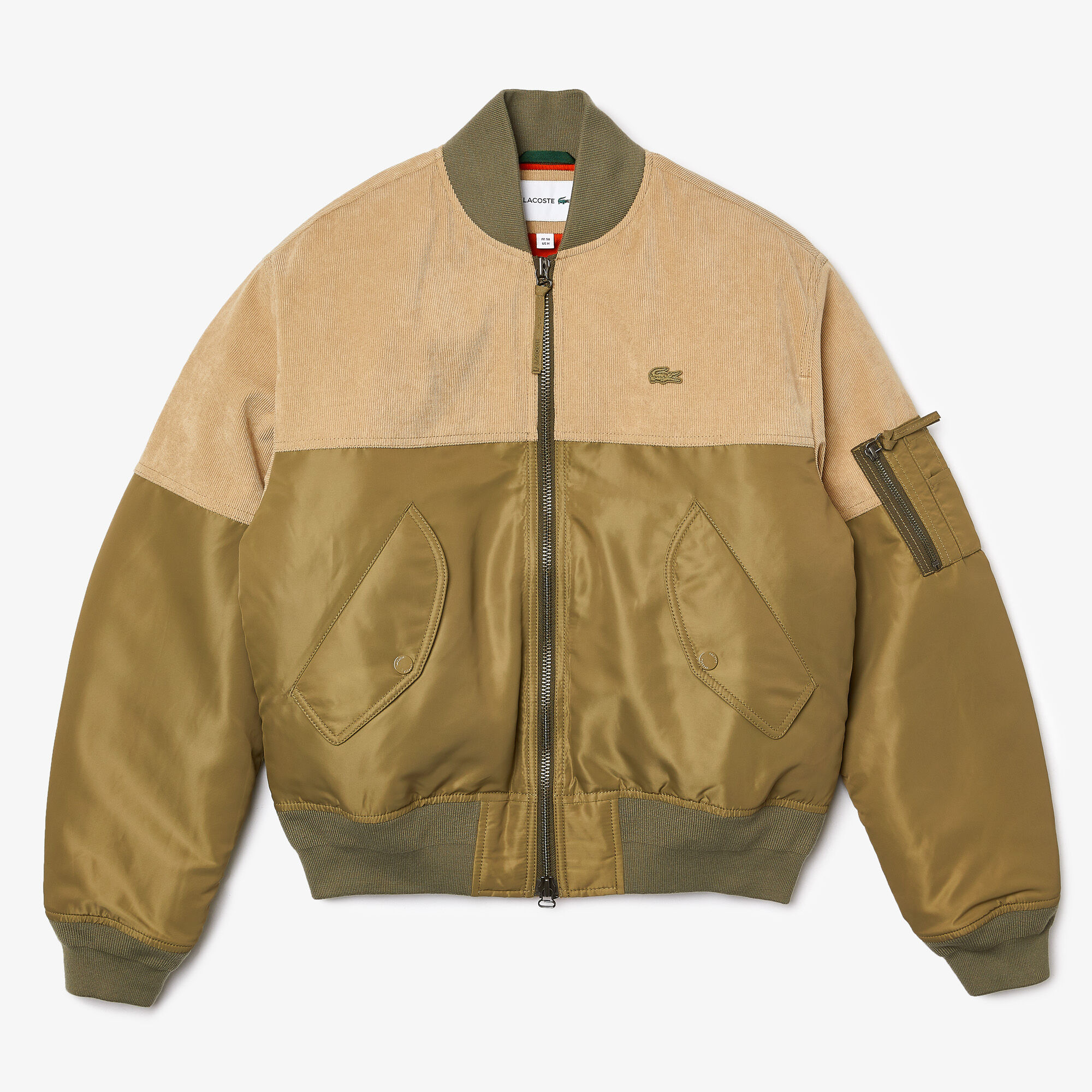 lacoste jacket brown