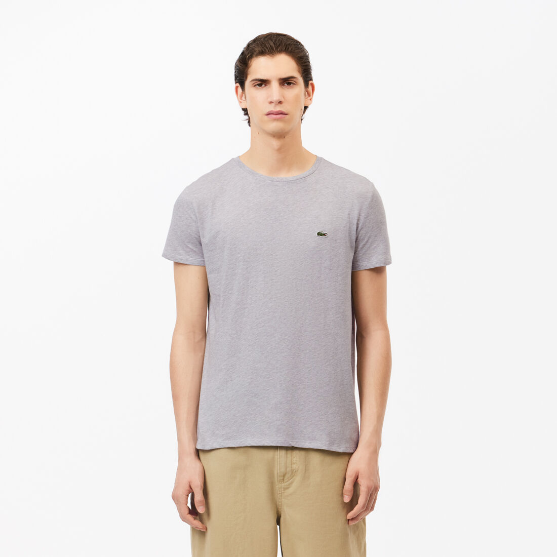 Monochrome Cotton Pima Jersey Crew Neck T-shirt - TH6709-00-CCA