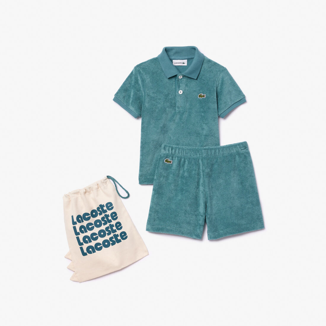 Terry Polo Shirt  and Shorts Gift Set - 4J9368-00-IY4