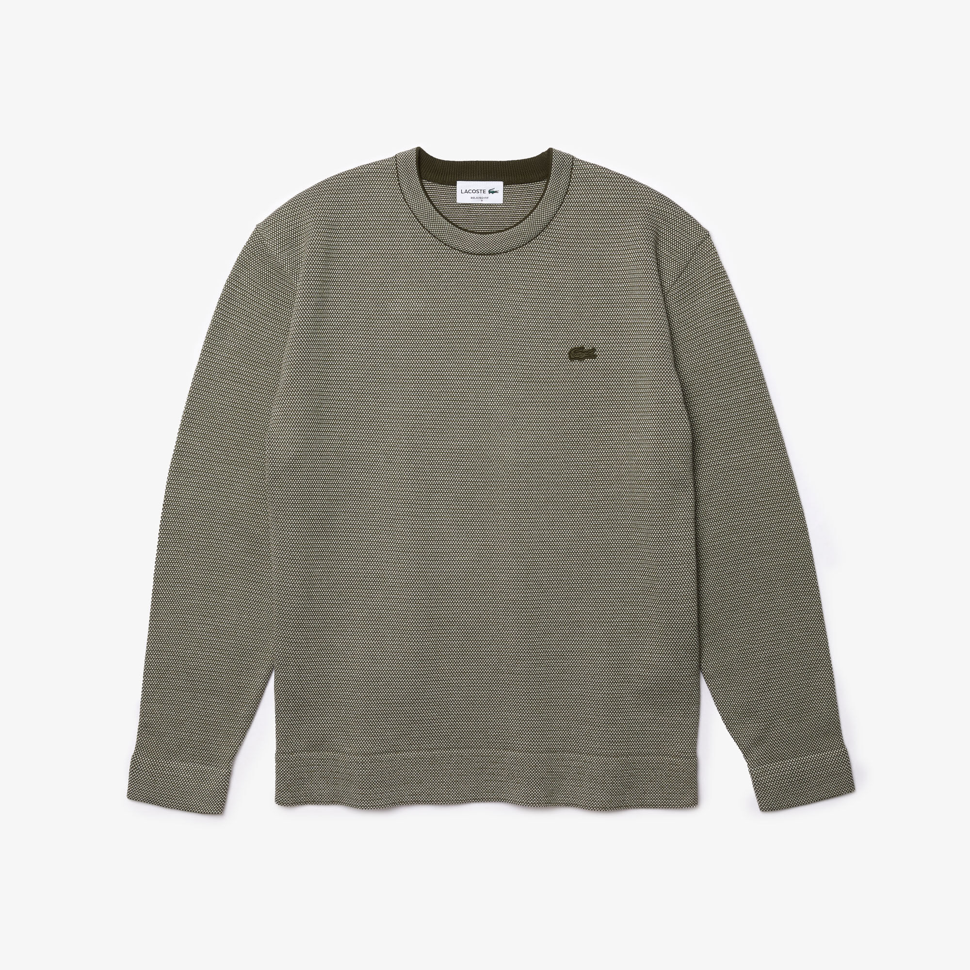 lacoste pique sweater