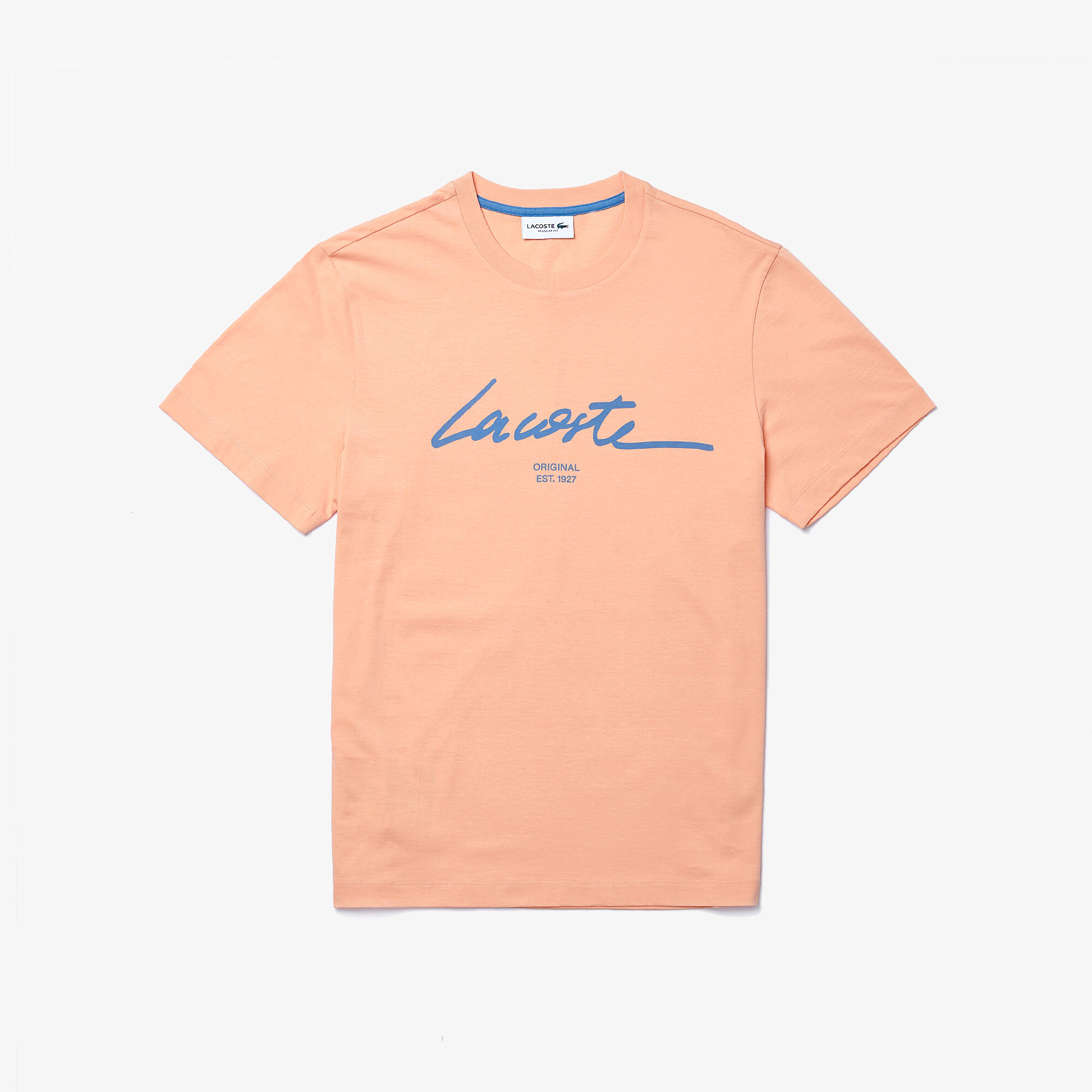 lacoste script t shirt