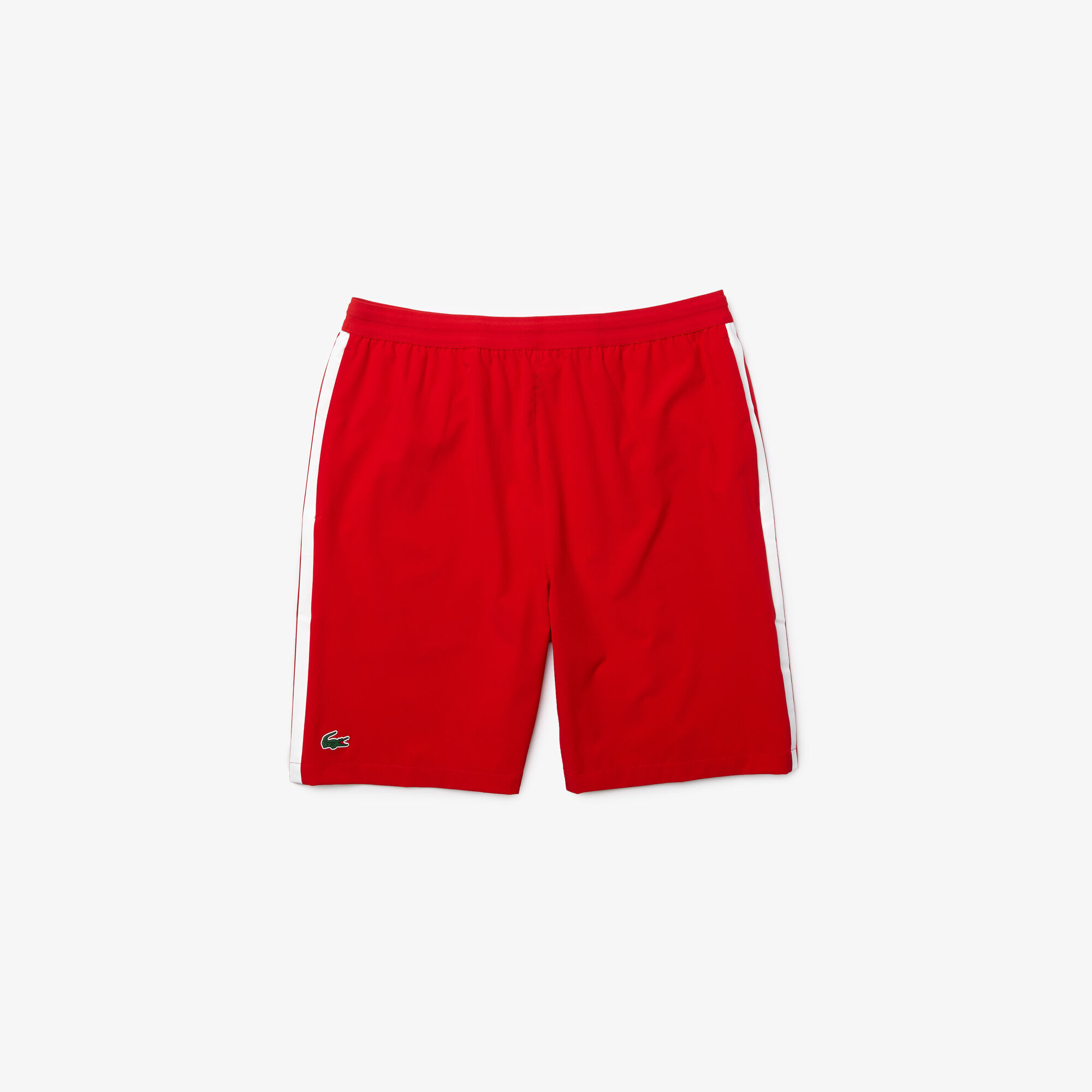 orange lacoste shorts