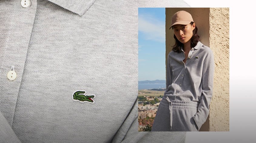 lacoste loose fit polo